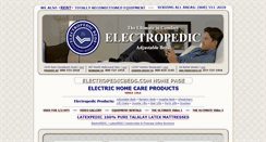 Desktop Screenshot of electropedicbeds.com