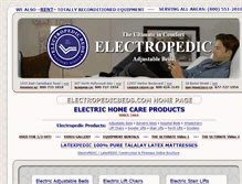 Tablet Screenshot of electropedicbeds.com